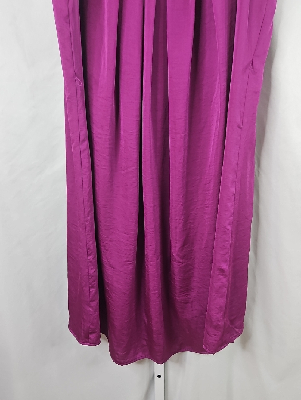 Lane Bryant Magenta Pleated Midi Dress - Picture 4 of 8